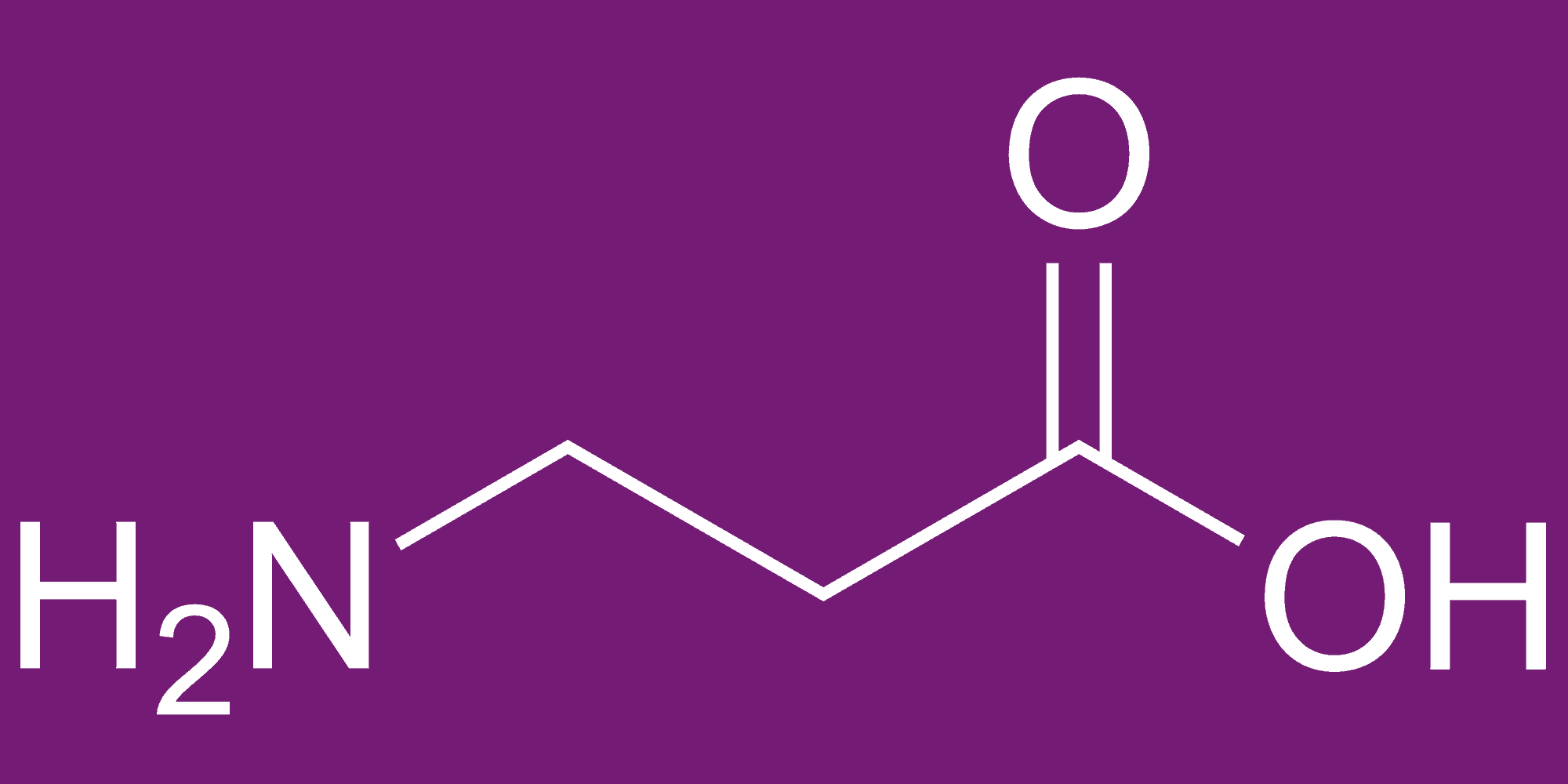 Beta-Alanin Strukturformel