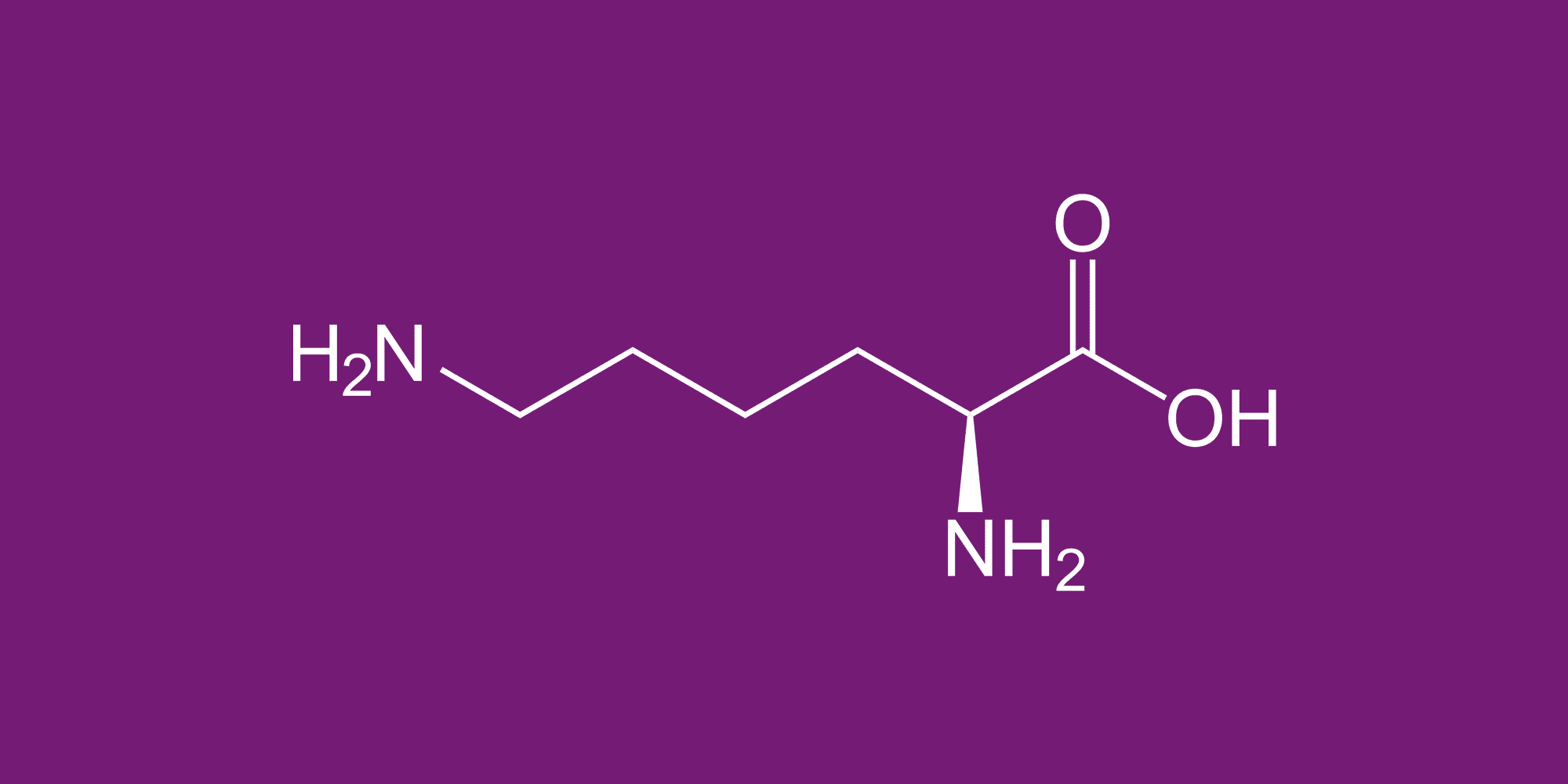 L-Lysin Strukturformel
